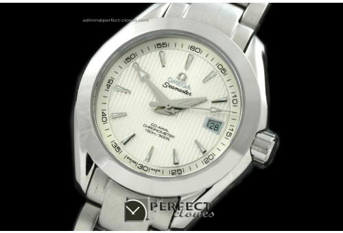 OMDEL10001 Deville Ladies SS/SS White Sticks Jap Quartz