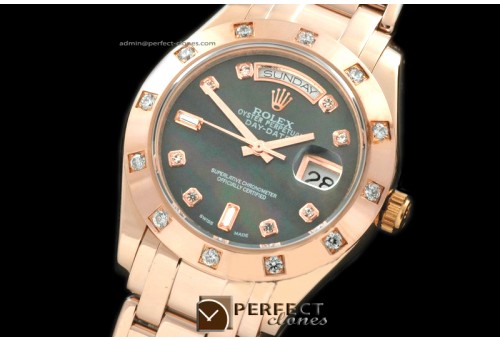 RLMPMR01113 RG 12 Diam Bez MOP Black Diam Swiss Eta 2836-2