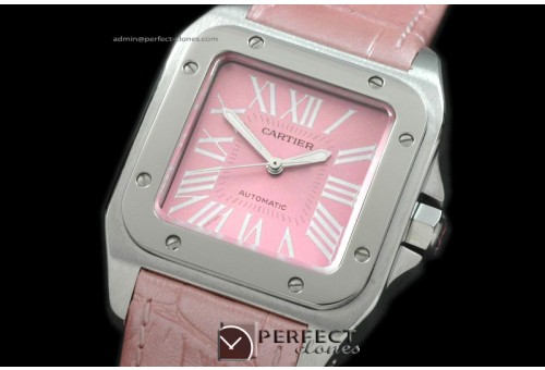 CARS00042PK Santos 10Mid SS/LE Pink Swiss Eta 2671