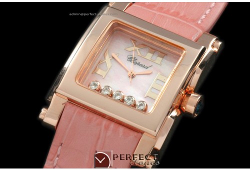 CP00007 Happy Sports Square RG/LE MOP Pink Swiss Quartz