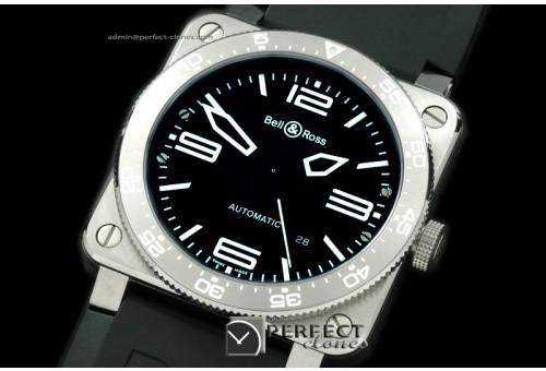 BR03TA-01011 BR03 Type Aviation SS/RU Black Asian Eta 2824
