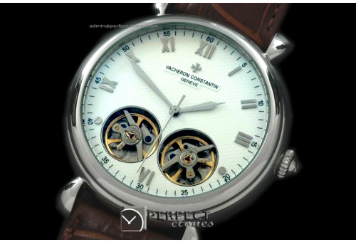 VCM10001 Malte Duo Tourbillon SS/LE White Asian 2813
