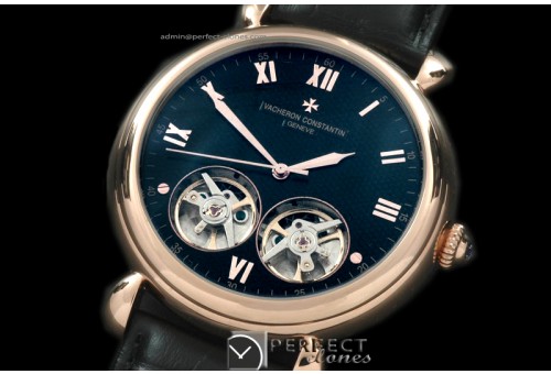 VCM10004 Malte Duo Tourbillon RG/LE Black Asian 2813