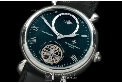 VCM10012 Malte Tourbillon/Moon Phase SS/LE Black Asian 2813