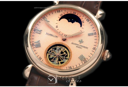 VCM10018 Malte Tourbillon/Moon Phase RG/LE Rose Gold Asian 2813