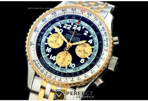 BLNVC10012 Navitimer Cosmonaute SS/YG Black Asia 7750
