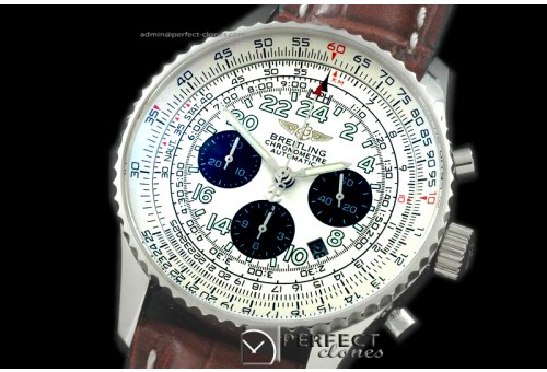 BLNVC10001L Navitimer Cosmonaute SS/LE White Asia 7750