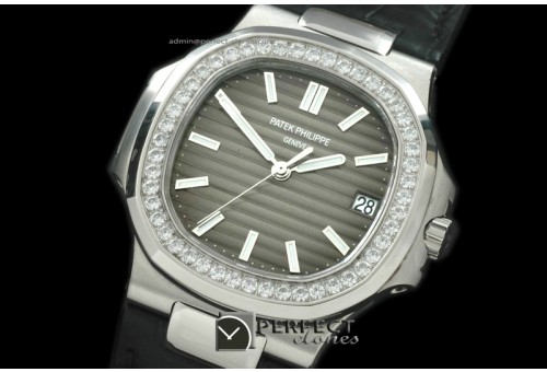 PP00007 Nautilis Jumbo SS/LE/Diam Grey Swiss SW 200
