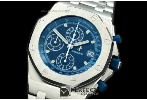 AAP10072 Royal Oak Chronograph SS/SS Blue A-7750