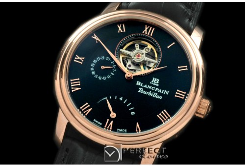 BP10047 Villaret Tourbillon RG/LE Black Asian 2813