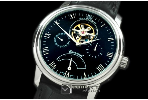 BP10053 Carrousel Tourbillon SS/LE Black Asian 2813