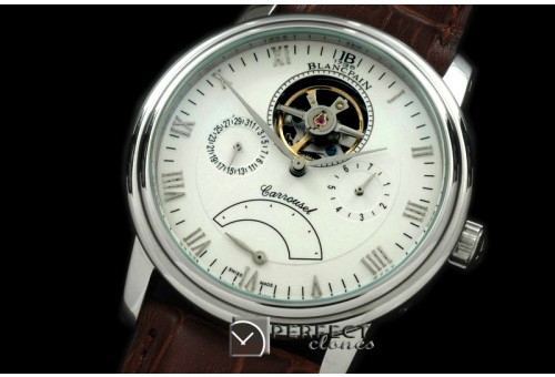 BP10051 Carrousel Tourbillon SS/LE White Asian 2813