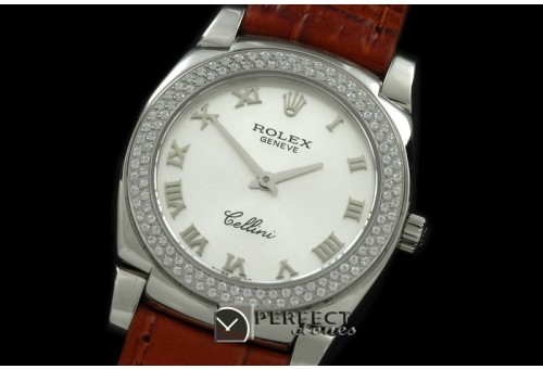 RLCL00101D Ladies Cellini SS/LE/Diam White Swiss Quartz