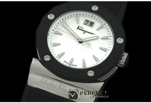 FGM01001 Gaucino Men SS/RU White Swiss Quartz /Boxset