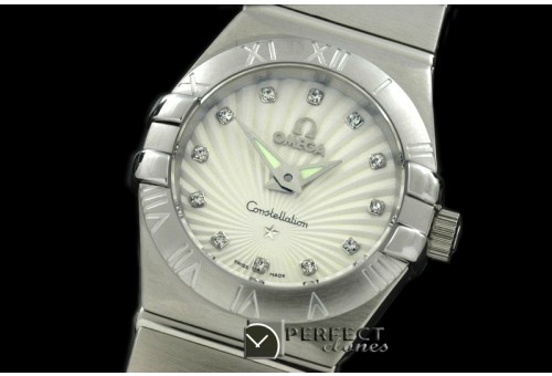 OMCOS00136 Double Eagle Ladies SS White S-Qtz
