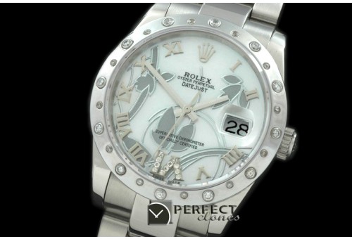 RDJMS06001 2011 Flora Oyster/Diam SS P-White Swiss Eta 2836-2