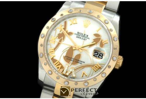 RDJMT06001 2011 Flora Oyster/Diam SS/YG P-White Swiss Eta 2836-2