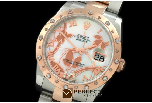 RDJMTR06001 2011 Flora Oyster/Diam SS/RG P-White Swiss Eta 2836-