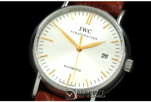 IWPT01002 Portofino Automatic SS/LE White/Gold Asia 2892