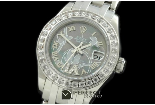 RLMPLS06012 2011 Flora Diam SS M-Green Swiss Eta 2671-2