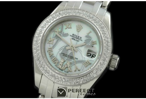 RLMPLS06021 2011 Flora 2Diam SS P-White Swiss Eta 2671-2