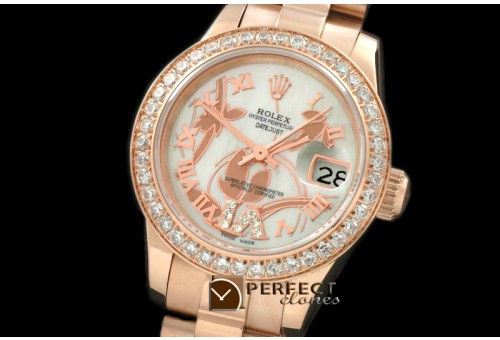 RDJLFR06021 2011 Flora Pres/Diam RG P-White Swiss Eta 2671-2