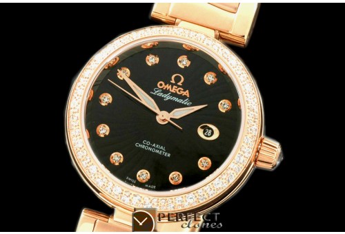 OMDEL00037 Deville Ladymatic RG/RG/DIA Blk S-2671