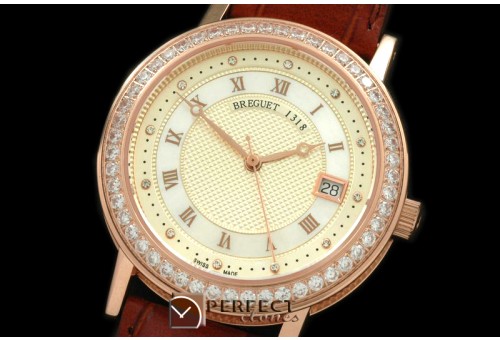 BR00206D Classique Automatic 1318 RG/LE/Diam Cream Asian Eta 282