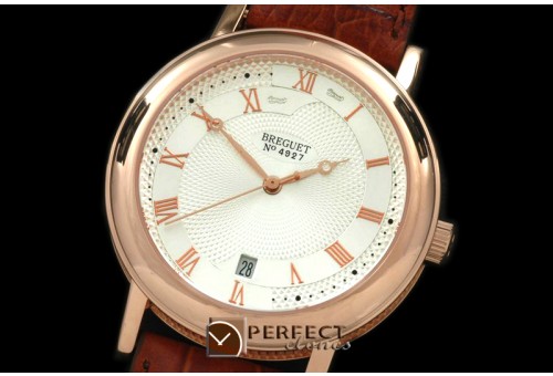BR00216 Classique Automatic 4972 RG/LE White Asian Eta 2824