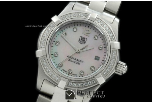 TGAQL10098 Aqracer Ladies SS/SS/Diam MOP Pink Diam S-Q
