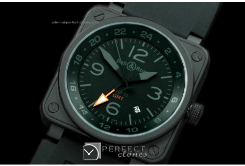 BO-019313 BR01-93 GMT PVD/RU Black/Grey Num Asian 2813 21J