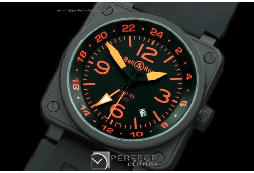 BO-019314 BR01-93 GMT PVD/RU Black/Orange Num Asian 2813 21J