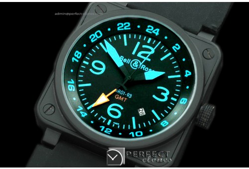 BO-019317 BR01-93 GMT PVD/RU Black/Blue Num Asian 2813 21J