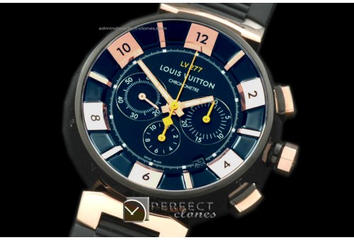 LVC10014 Tambour 227 Chrono PVD/RG/RU Blk A-775Mod 28800