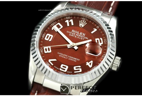 RDJMS10127 LE Brown Dial Numeral Markers Swiss Eta 2836-2