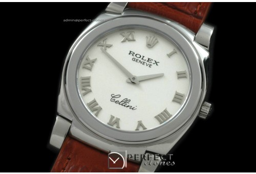 RLC00101 Cellini SS/LE White Swiss Quartz