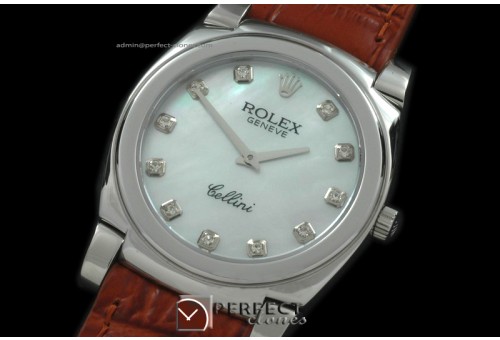 RLC00113 Cellini SS/LE MOP White Diam Swiss Quartz