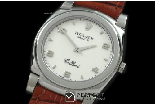 RLC00121 Cellini SS/LE White Num Swiss Quartz