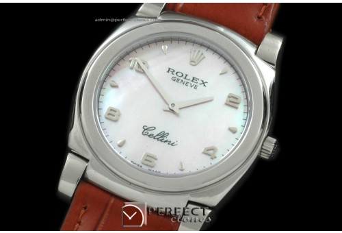 RLC00124 Cellini SS/LE MOP Pink Num Swiss Quartz