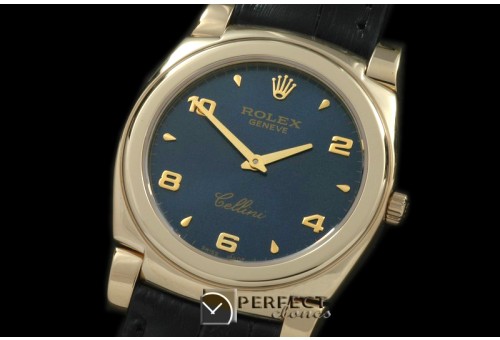 RLC00229 Cellini YG/LE Blue Numeral Swiss Quartz