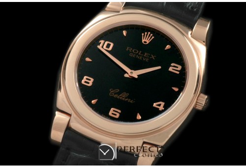 RLC00327 Cellini RG/LE Black Numeral Swiss Quartz
