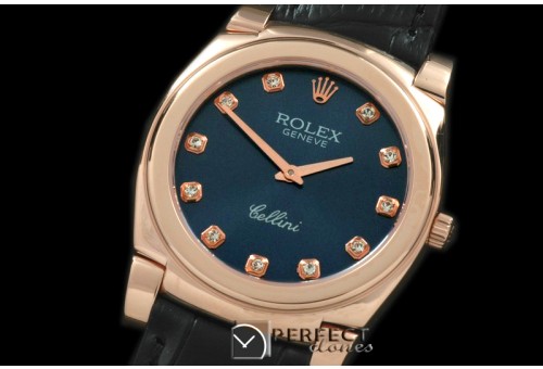 RLC00319 Cellini RG/LE Blue Diam Swiss Quartz
