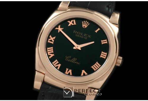 RLC00307 Cellini RG/LE Black Swiss Quartz