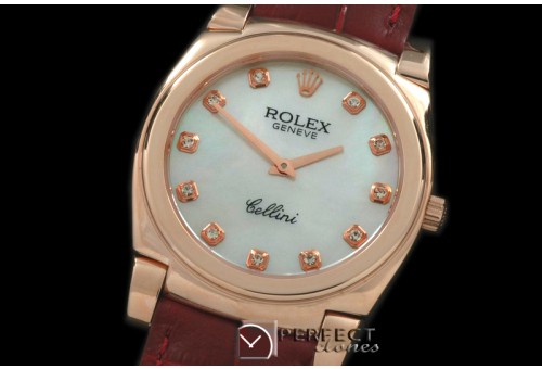 RLC00313 Cellini RG/LE MOP White Diam Swiss Quartz