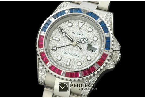 RLGS01009 SS/Diam Anni GMT SS Diam Swiss Eta 2836 GMT Hand Ind