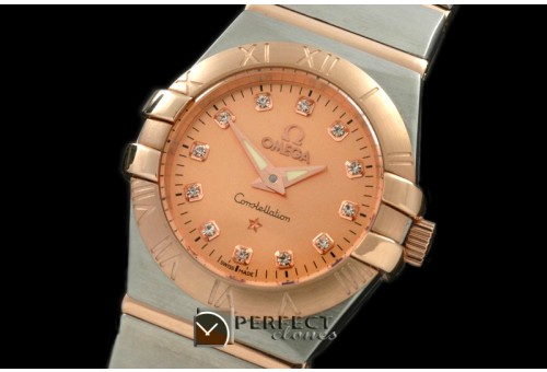 OMCO00053 Double Eagle Ladies SS/RG/TT Gold S-Qtz
