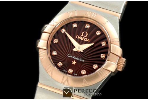 OMCO00059 Double Eagle Ladies SS/RG/TT Brn S-Qtz