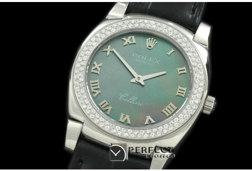 RLCL00105D Ladies Cellini SS/LE/Diam MOP Black Swiss Quartz