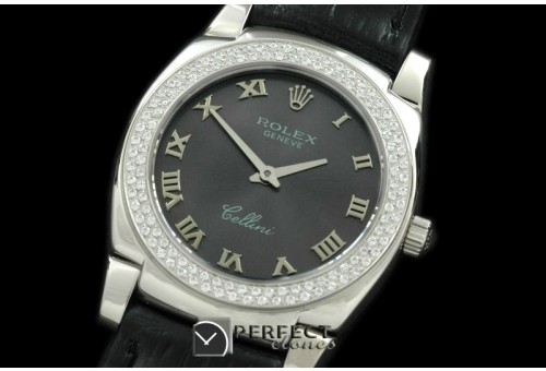 RLCL00108D Ladies Cellini SS/LE/Diam Grey Swiss Quartz