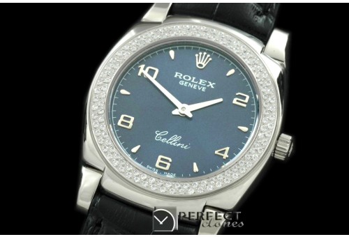 RLCL00129D Ladies Cellini SS/LE/Diam Blue Num Swiss Quartz
